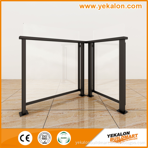 Hot Sale Simple Australia/European Style Indoor/Outdoor Aluminum Tempered Glass Railing/Handrail From China Supplier